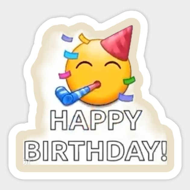 Emoji birthday Sticker by DAVT